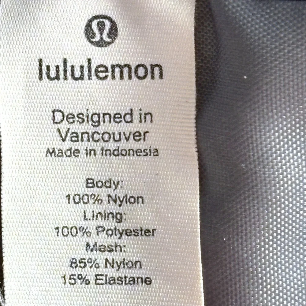 Lululemon Para Backpack Unisex OS Grey Blue Roll Top Tactical Bag Yoga Gym Sport